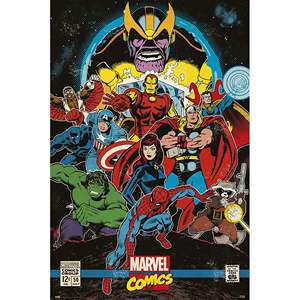 Póster Retro de Marvel Comics, Cubierta de la Guanteleta del Infinito, para Decoración de Pared - Product Image 3
