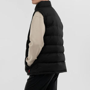 Chaleco de burbujas transpirable impermeable con cuello levantado de lona ligera personalizada de talla grande para hombre de invierno - Product Image 4