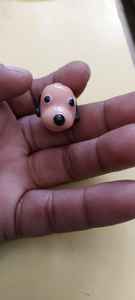 Exclusive Handmade Glass Face <b>Beads</b> Customized 20mm <b>Plastic</b> Loose <b>Beads</b> in White Black Red for Jewelry Making - Product Image 3