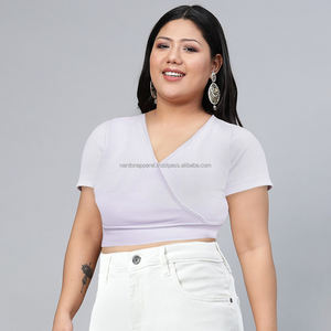 Nardon Apparel Brand New Crop Top Mujer Camiseta estampada Mujer Acid Wash Plain Loose - Product Image 6