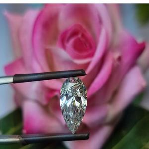 IGI White Pear Cut 4,03 CT Lab Diamond F VVS2 Clarity Diamantes creados en laboratorio calibrados sueltos para la fabricación de joyas - Product Image 4