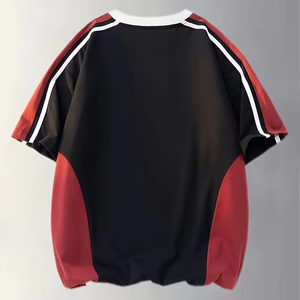 Camiseta de algodón puro para hombre, camiseta de manga corta de talla grande, holgada, estilo de hombro caído, transpirable - Product Image 2