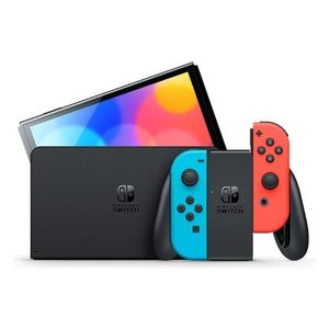 Consola Nintendo Switch OLED Videojuego en Rojo Neón y Azul Neón 10007455 Juegos Portátiles - Product Image 1