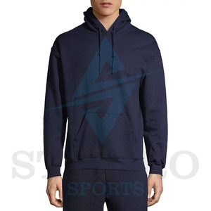 Sweat-shirts à capuche surdimensionnés personnalisés pour hommes, en coton épais et molleton bouclette lourd, coupe décontractée, vente en gros - Product Image 1