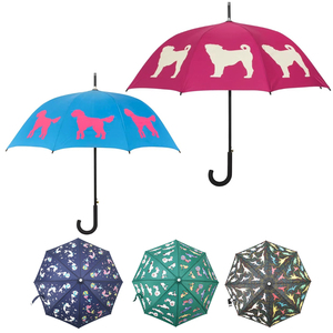 Vente en gros de parapluies droits personnalisés pour enfants avec poignée en J Crook Fabricants Logo Imprimé Chat <span class=keywords><strong>Chien</strong></span> <span class=keywords><strong>Motif</strong></span> Animal pour l'extérieur - Product Image 1