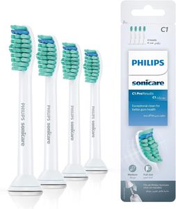 Têtes de brosse Philips Sonicare Pro Results authentiques, blanches, lot de 4 - HX6014/07 - Product Image 1
