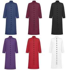 Túnica de Clero Católico para Iglesia, Túnicas de Coro al por Mayor, Vestido de Iglesia con Cuello Bordado, Diseño de Alta Calidad, Túnica Bordada - Product Image 3