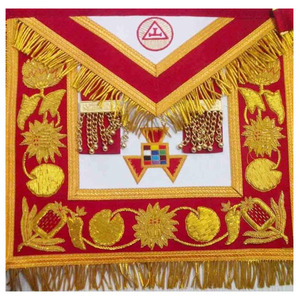 Masonic Royal Arch Member <b>Apron</b> Faux Leather <b>Men</b> s Adult Masonic Royal Arch members <b>Apron</b> High Quality Embroidered Custom Made - Product Image 6