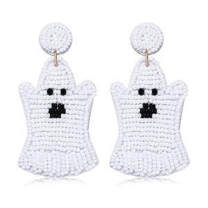 Venta al por mayor Halloween Navidad Calabaza Calavera Pendientes colgantes Geométrico Chapado en oro Accesorios Comprar ahora a bajo precio - Product Image 4