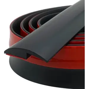 Tira de transición de goma autoadhesiva de PVC de diseño moderno, adornos de suelo de alfombra a azulejo de 20 pies para decoraciones de hoteles - Product Image 1