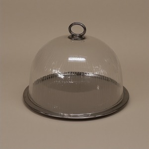 โดมเค้กพรีเมี่ยมพร้อมฝาครอบกระจกใสและฐานไม้ขัดเงาที่ออกแบบมาสำหรับห้องครัว - Product Image 2