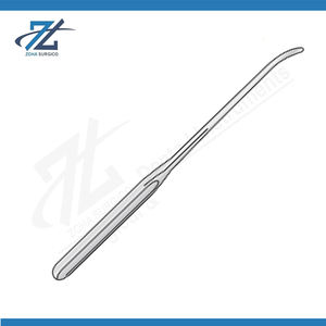 เครื่องมือผ่าตัดแบบใช้มือคุณภาพสูง คันโยกแบบ Lane Bone ยาว 240 มม. ขนาด 6 มม. โค้งเล็กน้อย ผลิตจากสแตนเลสเกรดผ่าตัด ได้รับการรับรองมาตรฐาน CE ใช้ซ้ำได้ - Product Image 2