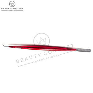 Outils de levage de cils en acier inoxydable de couleur rouge avec emballage personnalisé - Product Image 4