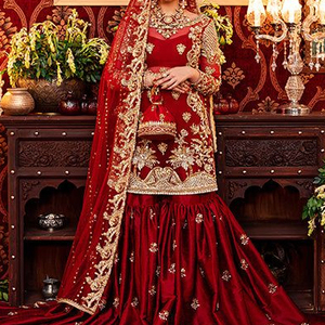 KURT con vestido de GARARA para WALIMA DABKA, cuentas de cristal de piedra, para boda, nuevo diseñador, indio/paquistaní, 2022 - Product Image 1