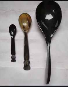 Cuillère à dessert en corne de buffle pour restaurants, cuillère en corne polie à la main pour une table élégante, cuillère en corne bio pour une restauration éco-responsable - Product Image 5