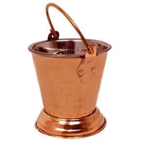 Cubo de Agua de Cobre de Estilo Antiguo de Lujo con Artesanía Hecha a Mano y Beneficios Ayurvédicos para Uso Decorativo y Funcional en el Hogar - Product Image 5