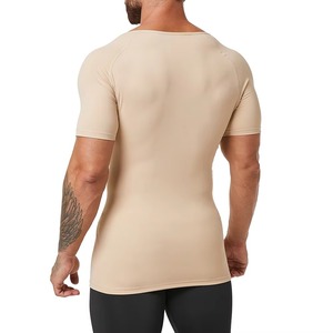 T-shirt de compression pour homme en gros personnalisé, manches courtes, vêtement de sport de base, couche de compression respirante et anti-transpiration, rash guard - Product Image 6