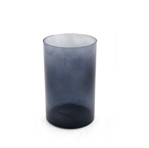 Support votif en verre de conception standard nouveau pot de bougie de couleur noire antique de conception pour le salon fait à la main personnalisé - Product Image 5