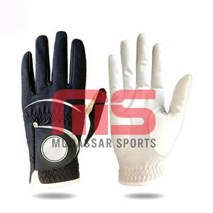 Gants de golf en cuir Cabretta de qualité supérieure pour hommes, respirants, durables, imperméables, logo OEM personnalisé disponible pour la vente en gros - Product Image 1
