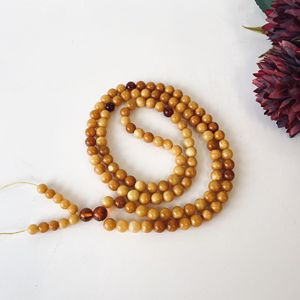 Ancienne prière bouddhiste en ambre jaune, Mala en ambre baltique naturel, 108 perles, perles de 6 mm - Product Image 4