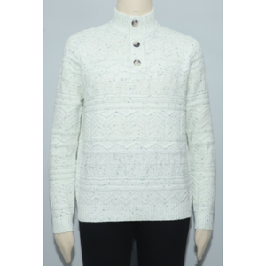 <b>Men's</b> Custom ODM & OEM Supply 100% Cotton Pullover <b>Cardigan</b> Winter <b>Cable</b> <b>Knit</b> Sweater Breathable Anti-Wrinkle Solid Pattern - Product Image 4