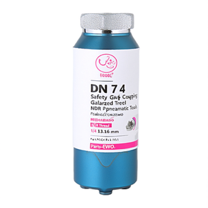 ข้อต่อเพื่อความปลอดภัย DN 7.4 พร้อมเกลียวภายนอก เหล็กชุบสังกะสี NBR เกลียว G 1/4 13.16 มม. สำหรับอุปกรณ์เสริมเครื่องมือลม-อีดับเบิลยูโอ - Product Image 3