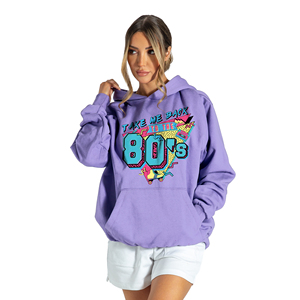 Rétro Vintage 1980's Costume 80's Outfit Hommes Femmes 80's Party Pull Oversized Hoodie - Product Image 1