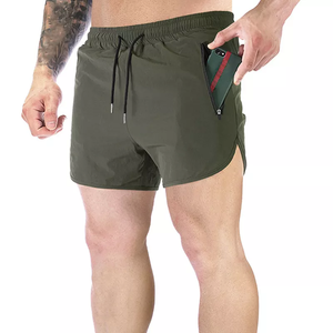 กางเกงขาสั้นออกกำลังกายเล่นฟิตเนสของผู้ชายกางเกงขาสั้นสำหรับใส่วิ่งเล่นฟิตเนสกับกระเป๋า - Product Image 5