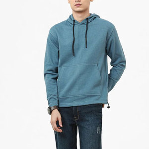 <b>Men's</b> 100% Cotton <b>Thick</b> Heavy French Terry hoodies High Quality Blank Streetwear Custom Logo print Pullover Hoodie - Product Image 4