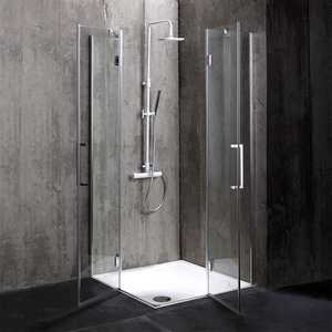 Box Doccia Senza Telaio 80x80 con Vetro da 6mm per Set Bagno - Product Image 3