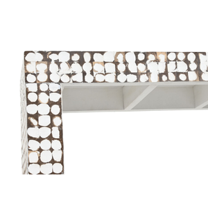 Hot Design Farmhouse mesa de consola de concha de coco lavado blanco hecho a mano muebles para el hogar y decoración de mayoristas de Vietnam - Product Image 2