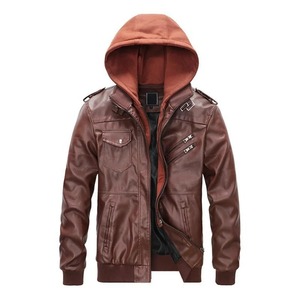 100% cuir véritable grossiste vêtements de mode concevoir votre propre cuir hommes veste en cuir coupe-vent moto peau de vache hommes - Product Image 5