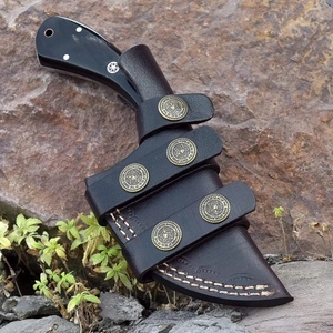 Custom Handmade Damascus Steel DIY Skinning Camping Hunting <b>Knife</b> Fixed Blade Bone Handle <b>Sheath</b> OEM Wholesale - Product Image 3