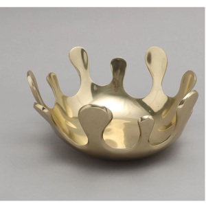 High Quality Handmade Polished Chocolate Serving Bowl Eco-Friendly Unique Design Gold Bowl Dishwasher Safe <b>Dish</b> for Restaurant - Product Image 6