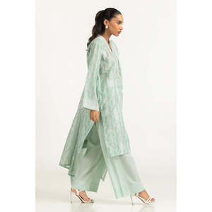 Ensemble décontracté d'été 3 pièces IUSTKSD-2037 en tissu imprimé avec broderies respirantes - Product Image 1