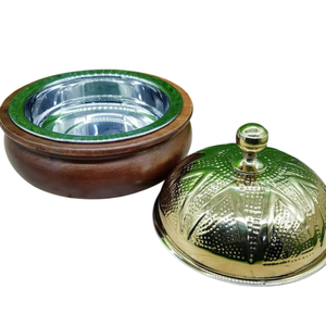 Casserole en acier inoxydable au design de luxe avec couvercle blanc pour chauffe-buffet et présentoir à dessert à prix abordable - Product Image 5