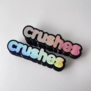 Custom High-quality Cute Holographic Laser PVC <b>Stickers</b> | Waterproof UV Varnished Die Cut Home <b>Decoration</b> Decals for Laptops - Product Image 4