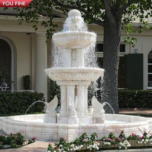 <span class=keywords><strong>Fuente</strong></span> de Agua Decorativa de Jardín con Estatua de Cisne de Piedra de Mármol Blanco Grande - Product Image 4