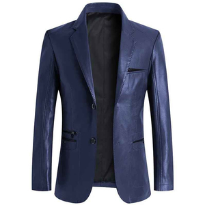 Chaqueta de cuero de alta calidad para hombre, diseño personalizado de invierno, Pu para hombre, soporte de tela de lona personalizado - Product Image 4