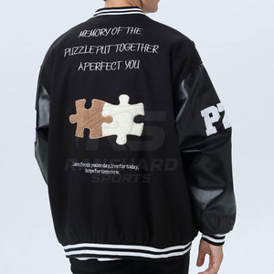 เสื้อแจ็คเก็ตเลตเตอร์แมนสำหรับผู้ชาย ระบายอากาศได้ดี คุณภาพสูง ผลิตจากวัสดุที่ดีที่สุด บริการ OEM ODM - Product Image 2