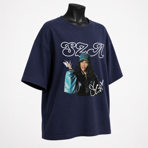Camiseta Extra Grande para Mujer, de Algodón, Corte Holgado, Cuello Redondo, Manga Corta, con Logotipo Estampado, para Todas las Temporadas, Ropa Casual - Product Image 3