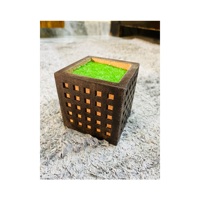 Pièce décorative en bois faite à la main, design moderne, écologique, pour bureau, accessoires de maison, art simple, finition de haute qualité