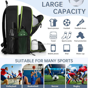 Bolsas de Fútbol Personalizables con Colores y Logotipos, de Alta Calidad, con Compartimento para Portátil, Capacidad de 30-40L, para Baloncesto - Product Image 4