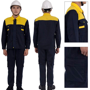 ชุดเครื่องแบบงานหนักชุดป้องกันผ้าฝ้ายผสมสำหรับใช้ในอุตสาหกรรม - Product Image 2