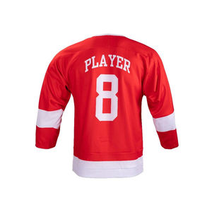 Maillot de hockey sur glace personnalisé 100% polyester, service OEM, vente en gros, dernier design, vêtements de sport d'équipe, impression numérique, respirant, séchage rapide - Product Image 2