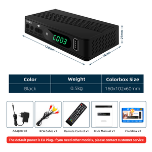 Digitaler terrestrischer TV-Decoder HD 1080P DVB T2 OEM Frei zu Luft kanälen Wifi Dongle Ali3821P TV-Signale mp fänger Set-<span class=keywords><strong>Top</strong></span>-Box - Product Image 5