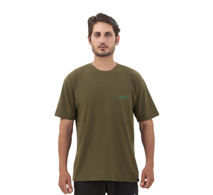 เสื้อยืดผู้ชายสั่งทำโลโก้ขายส่ง ผ้าฝ้าย 100% ลายเรียบ แขนสั้น Veliko Sports - Product Image 5