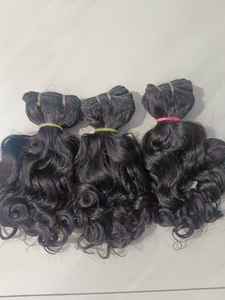 Doble dibujado Virgen Remy pelo indio trama cutícula alineada máquina hecha extensiones invisibles naturales - Product Image 2