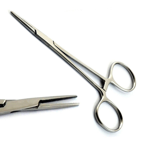 Pinzas Hemostáticas Manuales de Alta Calidad, Rectas, 12.5 cm, Pinzas de Bloqueo Quirúrgicas de Acero Inoxidable, Certificación CE - Product Image 1