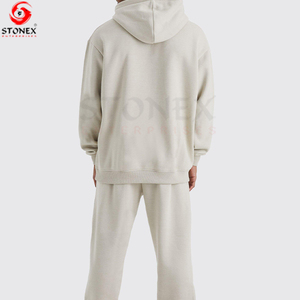 Conjunto de Sudadera con Capucha Extra Grande Personalizada de Estilo Vintage para Hombre, con Logotipo Impreso, Talla Grande, Unisex, 100% Algodón, Servicio OEM - Product Image 4